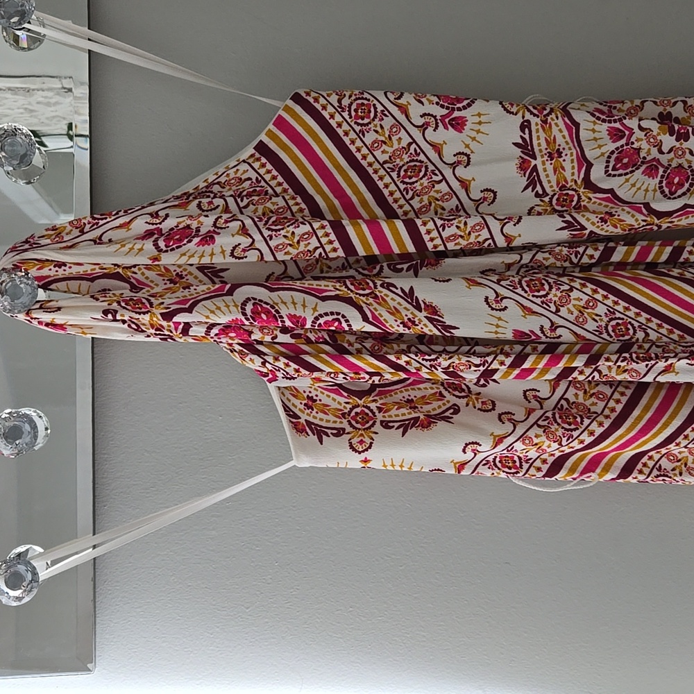 Forever 21 Halter Pink and Cream Maxi Dress - Picture 9 of 9